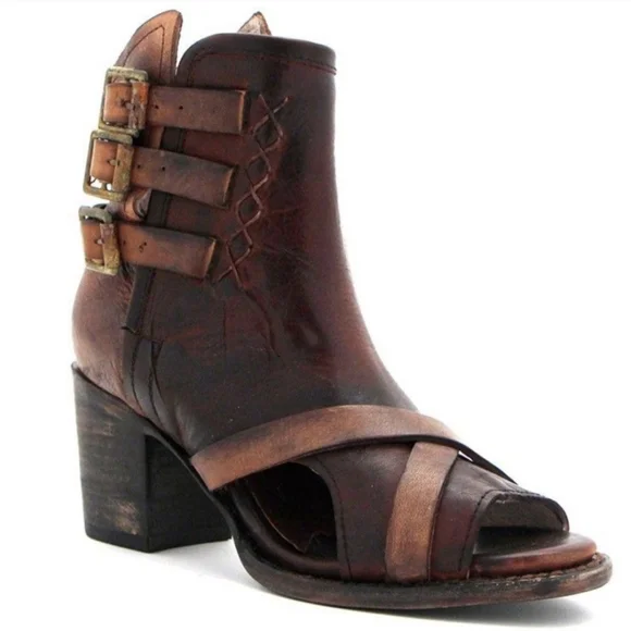 FreeBird RARE Peru Leather Ankle Bootie size 6 - Picture 2 of 15